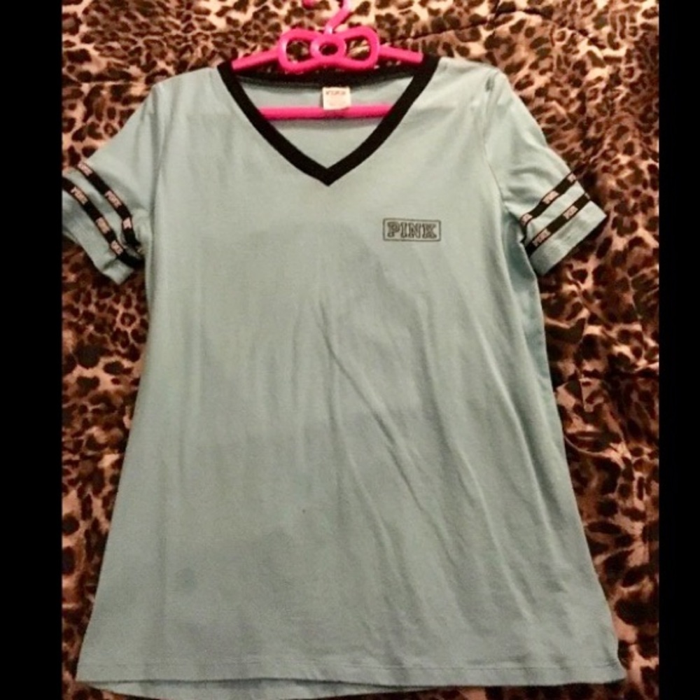 Blue and purple PINK tees